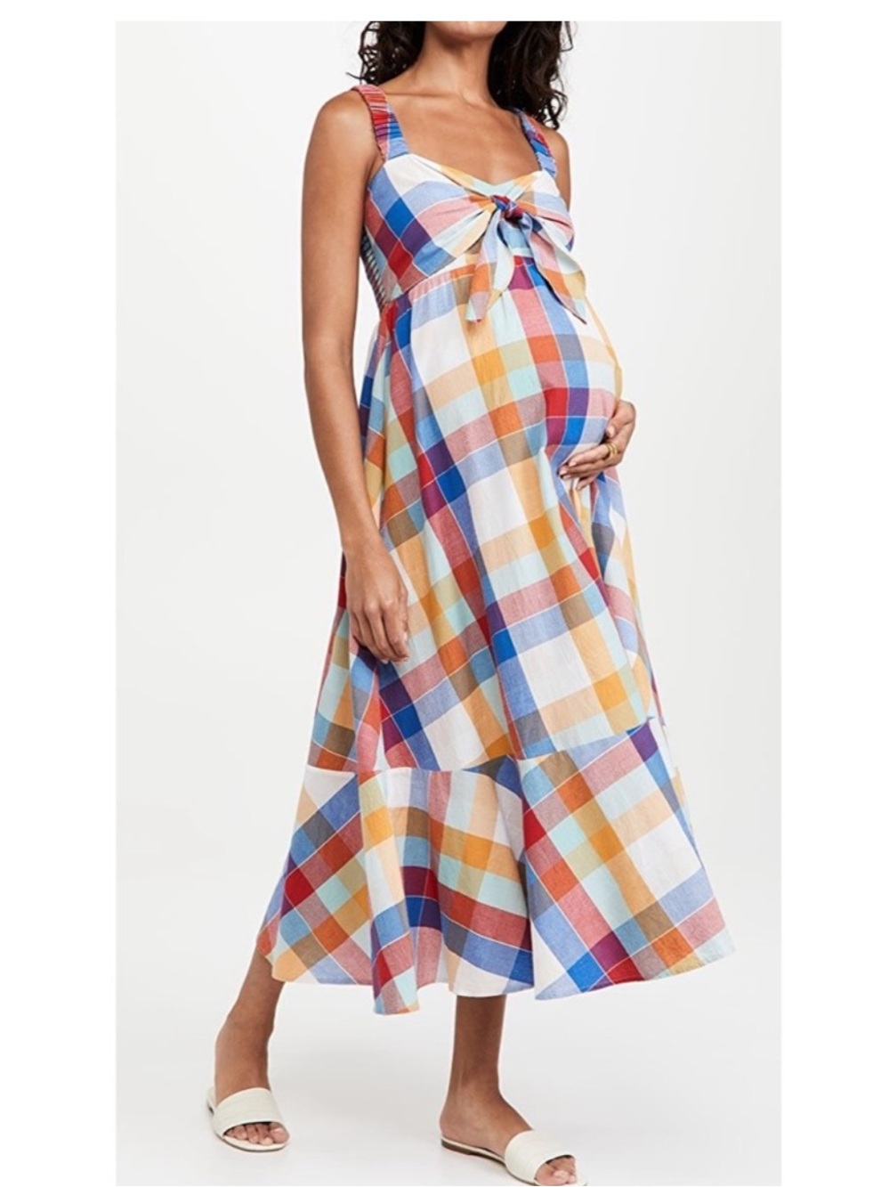 Hatch Scarlet Dress Plaid Maternity HTCH2/M8-10 - Picture 2 of 5